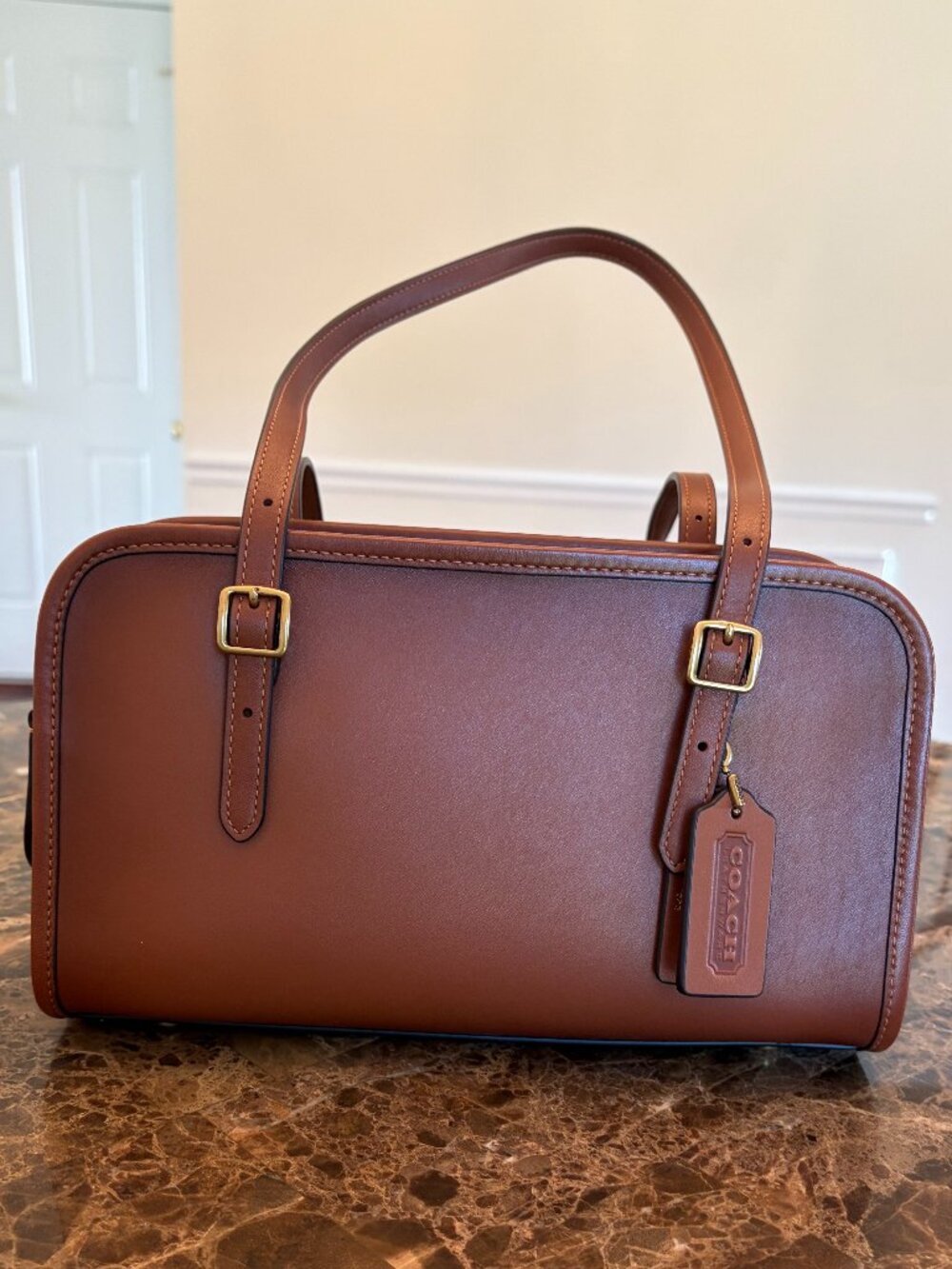 The Originals Glovedtanned Leather Coach Swing Zip in 1941 Saddle - Picture 4 of 16